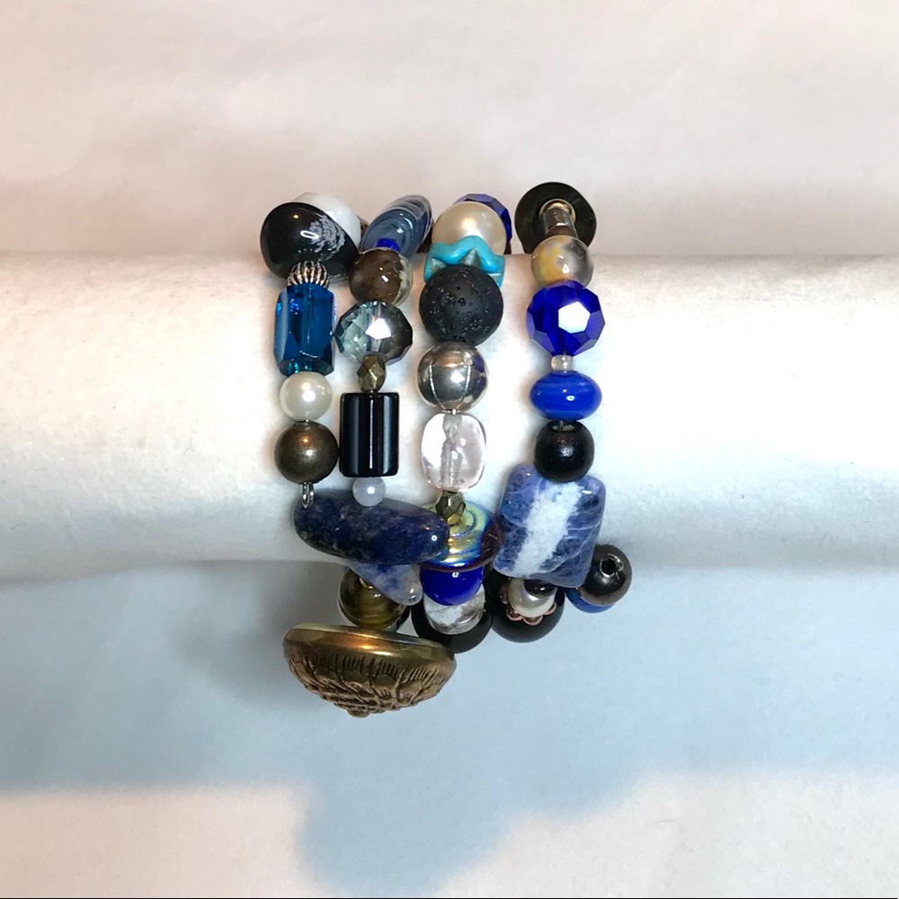 Handmade Bracelet with Vintage and Modern Elements (NB52-9H) New Without Tags - Picture 7 of 9